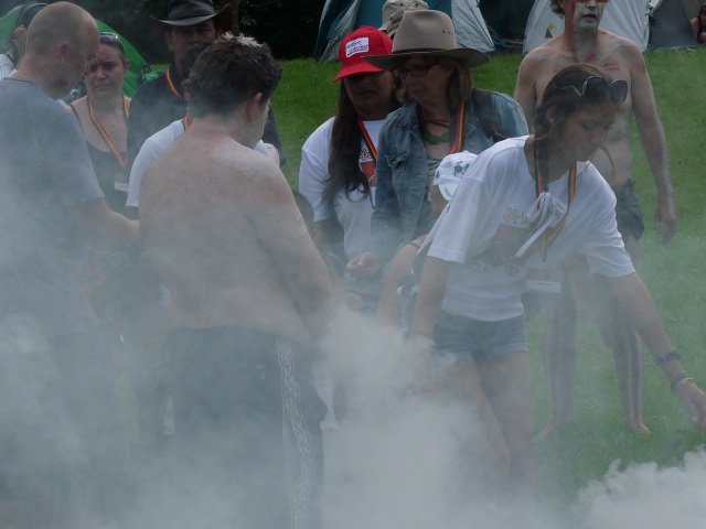 Aboriginal community smoking ceremony -  Western Sydney